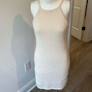 Gianni Bini Small beige open back dress. EUC